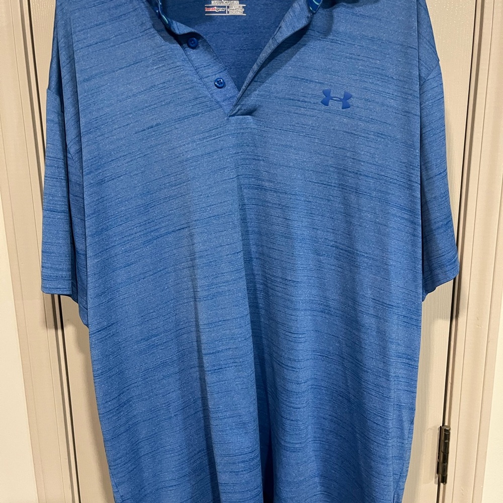 Under Armour Men’s Heathered Royal Blue Polo